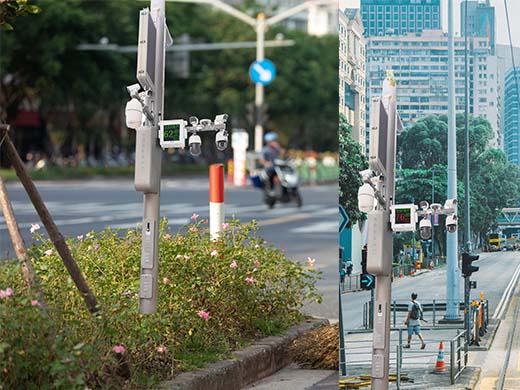 貴港市街道交通噪聲在線監(jiān)測(cè)、全天候自動(dòng)超標(biāo)變色預(yù)警監(jiān)測(cè)、助力解決噪聲擾民問(wèn)題，創(chuàng)建智慧城市發(fā)展