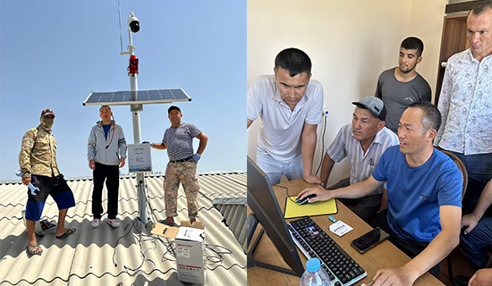 烏茲別克斯坦一批水雨情自動觀測預(yù)警順利交付安裝完成