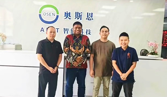 印度尼西亞水文水利客戶蒞臨奧斯恩參觀考察