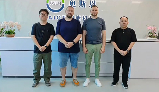 俄羅斯農業(yè)水文水利領域客戶一行蒞臨奧斯恩進行實地參觀考察